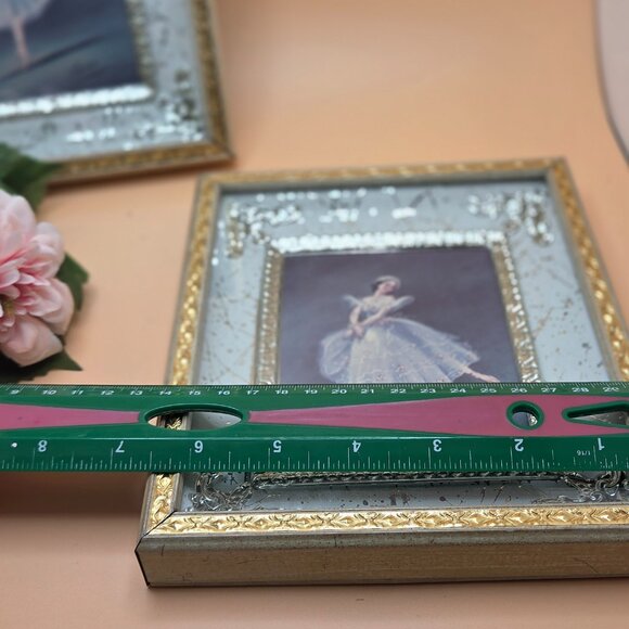 Vintage Ballerina Carina Art Print Shadow Box Metal Frame - Set Of 2 - Picture 8 of 12